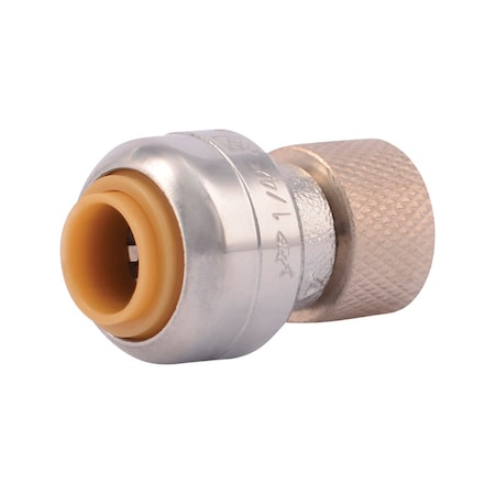 Sharkbite SharkBite 1/4 in. PTC X 3/8 in. Compression Brass Stop Valve Connector U3523LFA